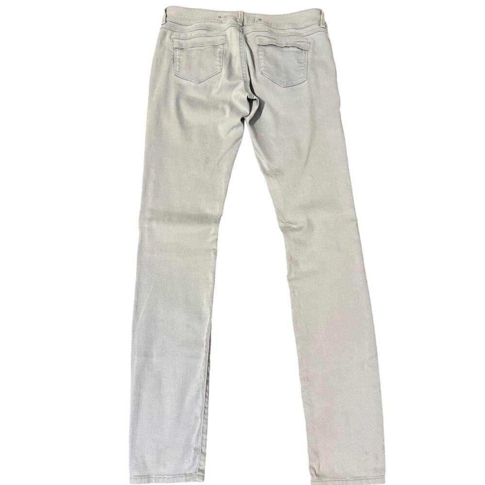Barbara Bui Light Grey Low-Rise Skinny Biker Jeans - Size 30 (EUC) - Picture 2 of 7